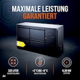 thumbnail of GastroHero Barkühltisch 146x52 cm mit 4 Schubladen Umluftkühlung +2 bis +8 °C Getränkekühltisch Bar