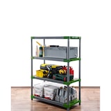 thumbnail of PROREGAL Kunststoffregal GREY BEAR Low, HxBxT 138x80x46cm, Fachlast 120kg, Grau-Grün Kunststoff-Regal Euro-Regal Stecksystem Lagerregal