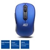 thumbnail of ACT AC5140 Draadloze Muis | Instelbare DPI 1000-1600 | USB Nano Ontvanger | Blauw