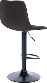 thumbnail of Barhocker Divo Stoff taupe/schwarz