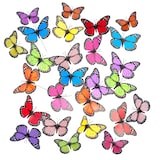 thumbnail of Relaxdays Gartendeko Schmetterling, 72er Set, Gartenstecker, 31cm hoch, Topfstecker, Outdoor Deko, Metallstab, PVC, bunt