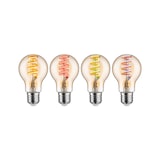 thumbnail of Paulmann Filament 230 V Smart Home Zigbee 3.0 Ampoule LED E27  3x470lm 3x6,3W RGBW+ gradable Doré 29163