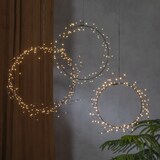 thumbnail of LED Kranz Draht Türkranz Wandkranz Leuchtkranz 200LED D: 35cm Innen