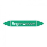thumbnail of Aufkleber I RKZ-Etikett Regenwasser,DIN 2403,grün/weiß,für Ø 60-90mm,310x52mm,3/Bogen