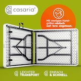 thumbnail of Casaria Buffettisch Gartentisch Klappbar 183cm Weiß - 2er Set