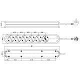 thumbnail of Bachmann Steckdosenleiste SMART 6-fach, weiß 1,5m, ohne Schalter