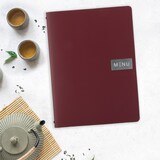 thumbnail of Securit® Royal Speisekartenhalter aus Leder – 1 Doppelseite – A4 – Rot