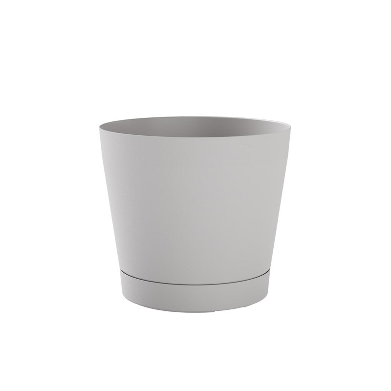 TeraPlast Orione 29 Pflanzkübel Cloud Weiß rund 29cm Blumentopf