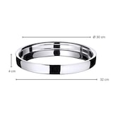 thumbnail of Tablett Alaska (Ø 32 cm), rund, Edelstahl, hochglanzpoliert