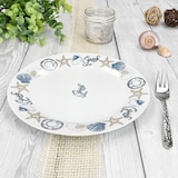 thumbnail of Neptun 6er Set Kuchenteller Porzellan 6 Pers Dessert-Teller maritim Anker