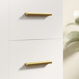 thumbnail of Badezimmer-Unterschrank 65x70x30 Weiß MDF Spanplatte Soft-Close Schubladen Fächer Stauraum Waschbecken Unterschrank Badmöbel