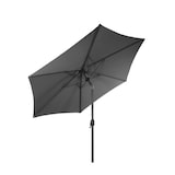 thumbnail of XXL Alu Sonnenschirm Ø 3m Kurbelschirm Garten Balkon Terrasse knickbar steingrau : Steingrau