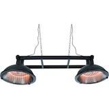 thumbnail of METRO Professional Calefactor de techo radiante doble EPH3000, acero, 43 x 132 x 35 cm, protección contra sobrecalentamiento, mando a distancia, negro