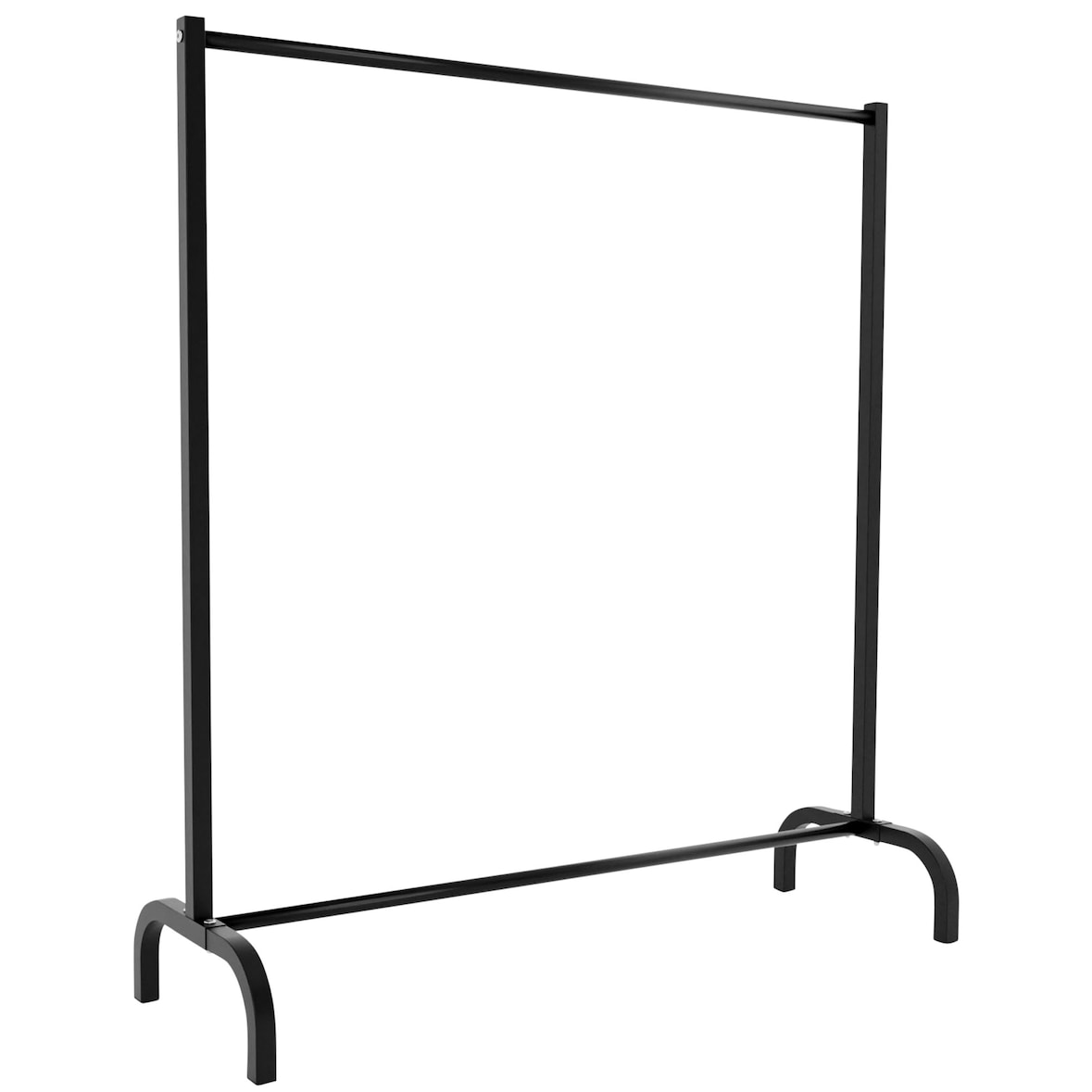 Décoshop26 - Perchero fijo robusto metal negro ideal para probadores y tiendas 120x38x120 cm 10_0008984