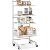 thumbnail of COSTWAY Carrinho de 4 Andares, Carrinho de Serviço com Prateleiras Ajustáveis, Carrinho de Cozinha com Rodas e Alça