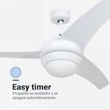 thumbnail of Ventilador de Teto Silencioso MIDI 132B com Luz Led Branca 132cm