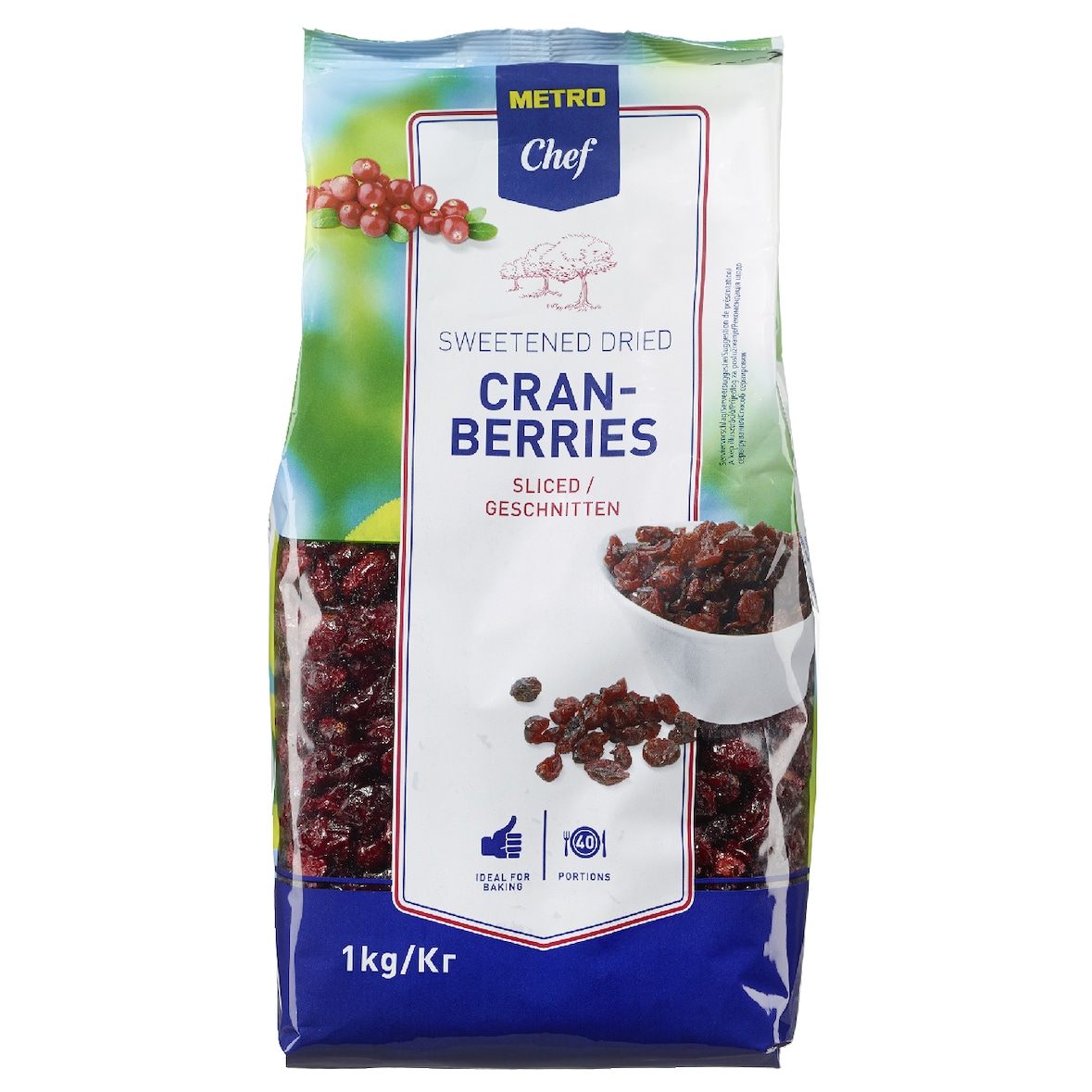 METRO Chef Cranberries Geschnitten (1 kg)