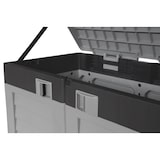 thumbnail of Cache Poubelles 2 portes Gris - Tri sélectif Extérieur - Abri Poubelle Design pour Terrasse et Jardin 1500L INTEC