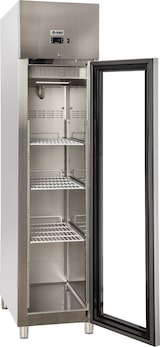thumbnail of Edelstahl Gewerbekühlschrank mit Glastür KU 356 G