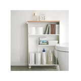 thumbnail of Yamazaki Home Badregal Badwagen Regal Metall Ablage weiß modern mit Rollen Tower 04306