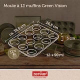 thumbnail of Moule à muffins 12 empreintes 38 x 26 cm Zenker Green Vision