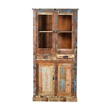 thumbnail of SIT Möbel Kleurrijke antieke houten kast | 2 laden, 4 deuren | B 90 x D 40 x H 180 cm | 09108-98 | Serie RIVERBOAT