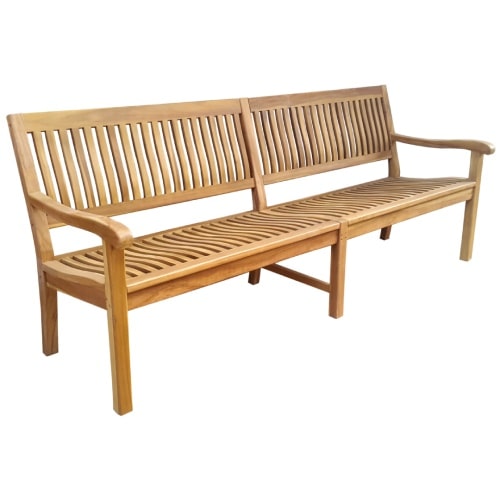 XXL Premium Teak Gartenbank Sitzbank Holzbank Teakbank Parkbank nachhaltig 200cm : 200 cm