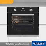 thumbnail of Exquisit Einbaubackofen EBE76-9-H-020 inox | Energieeffizienzklasse A | 75,6 l Garraum | Einbaubackofen 60 cm