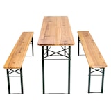 thumbnail of tectake set tavolo e panche da birreria, 3 pezzi - marrone - 400871