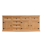 thumbnail of New Mexico Sideboard mit 7 Schubladen und 3 Türen Breite 200 cm, Höhe 84 cm gelaugt/gewachst.