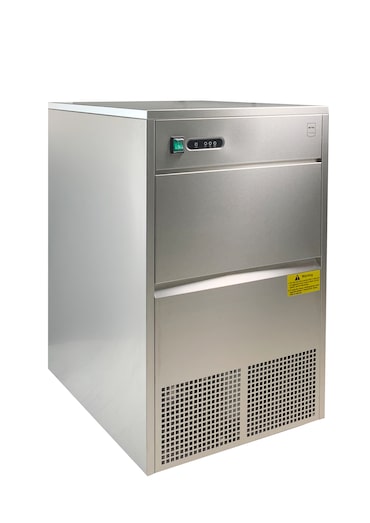 METRO Professional Machine à glaçons GIM1050B, acier inoxydable, 49.8 x 60.4 x 83.1 cm, 260 W, 50 kg / 24 h, forme : cône creux, argent