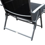 thumbnail of Tumbona plegable tumbona de jardín con respaldo ajustable en 7 niveles almohada y reposabrazos carga 165 kg para piscina terraza 137x63,5x100,5 cm