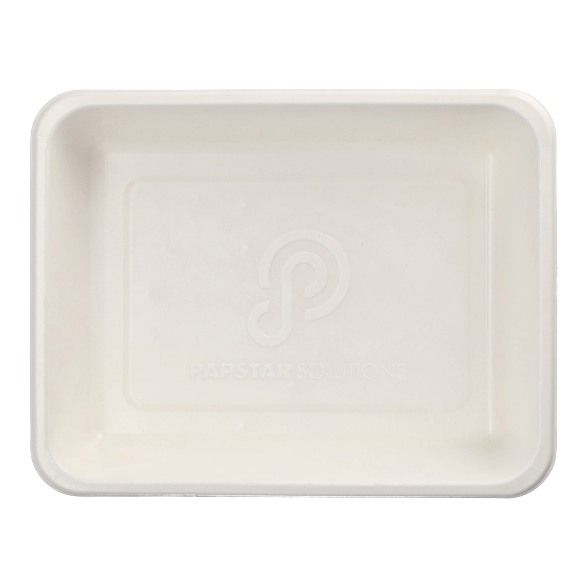 PAPSTAR, Menubakken topseal suikerriet, PLA gecoat 1-vaks 1300 ml 4,9 cm x 22,7 cm x 17,8 cm