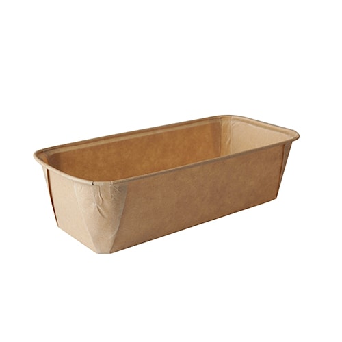 25 Backformen "pure" eckig 1033 ml 6,1 cm x 10,8 cm x 23 cm braun