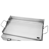 thumbnail of METRO PROFESSIONAL 3-Brenner Tisch Gasgrill mit Plancha Tornada, 61.5 x 32 cm, Edelstahl, silber