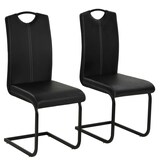 thumbnail of vidaXL Eetkamerstoelen 2 st kunstleer zwart