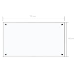 thumbnail of vidaXL Küchenrückwand Transparent 70×40 cm Hartglas
