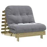 thumbnail of vidaXL Futon slaapbank met matras 90x206x11 cm geïmpregneerd hout
