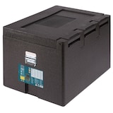 thumbnail of METRO Professional Koelbox met dekselopening en draaggrepen, 80 x 60 x 52 cm, polypropyleen, 120 L, zwart