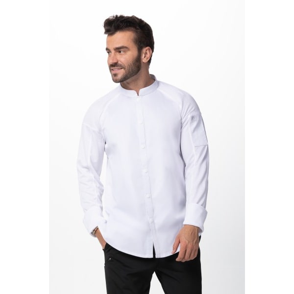 Chef Works® Kochjacke Tulum Flex Serie nachhaltig, Knöpfe, Cool Vent™, White, Größe 3XL