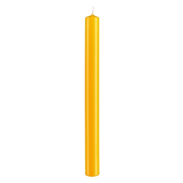 Kerzen Stabkerzen Gelb (Goldgelb), 250 x 22 mm, 10 Stück