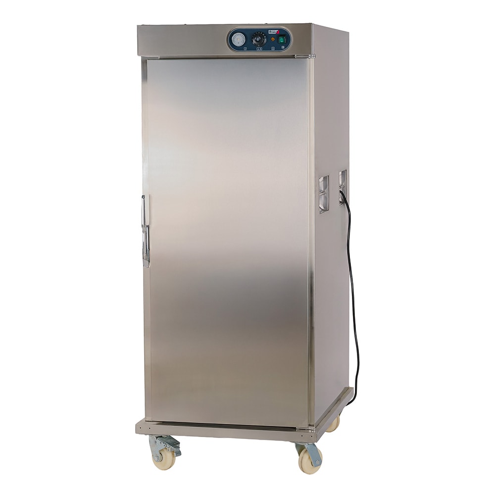 Romux® Bankett Wagen Warm mit 1 Tür und Rollen 78x96 cm | Bankettwagen Thermowagen für Catering 11 GN 1/1 Behälter – Temperatur 0/100°C und 2500 W