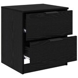 thumbnail of vidaXL Nachttisch 2 pcs Schwarz Eichen-Optik 45 x 39 x 50 cm