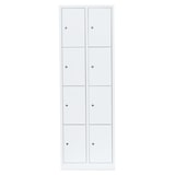 thumbnail of Schließfachschrank 8 Fächer Wertfachschrank Fächerschrank Spind Weiß 520427