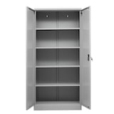 thumbnail of SIGMA Armoire de classement, métal, 92 x 42 x 195 cm, 4 étagères réglables, verrouillable, gris