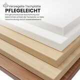 thumbnail of Bisley Tischplatte 120x60 cm in Kendal Eiche, Schreibtischplatte aus Holz, Holzplatte, Spanplatte kratzfest beschichtet mit ABS-Kante für DIY