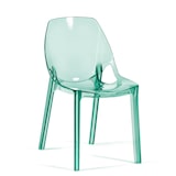 thumbnail of Set 2 Sedie in policarbonato trasparente, impilabili, monoblocco, resistenti, design moderno, ideale per cucina, bar, ristoranti - LUCE - Verde