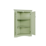 thumbnail of Merax meuble d'angle 80 cm, armoire polyvalente avec 2 portes et 3 niveaux, MDF laqué, vert