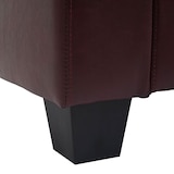 thumbnail of 3-2-1 Sofá Lounge Lille ~ imitación cuero, rojo-marrón