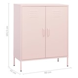 thumbnail of Sideboard KEVI Metall Rosa 80x35x101,5 cm Stahl | Flurschrank Metallschrank Lagerschrank Beistellschrank Wohnzimmer